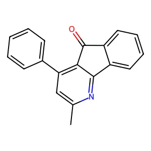 5H-Indeno[1,2-b]pyridin-5-one, 2-methyl-4-phenyl- structure
