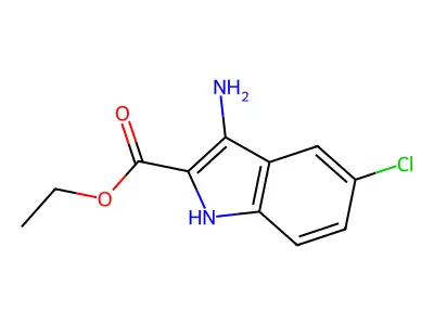 ethyl 3-amino-5-chloro-1H-indole-2-carboxylate structure