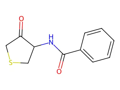 Benzamide, N-(tetrahydro-4-oxo-3-thienyl)- structure