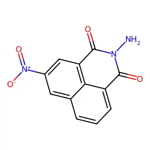 2-Amino-5-nitro-benzo[de]isoquinoline-1,3-dione structure