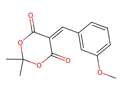 5-[(3-Methoxyphenyl)methylidene]-2,2-dimethyl-1,3-dioxane-4,6-dione structure