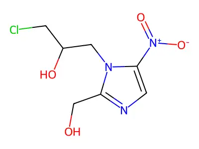 alpha-(Chloromethyl)-2-hydroxymethyl-5-nitroimidazole-1-ethanol structure