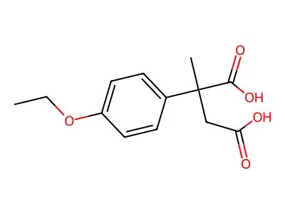 2-(4-Ethoxyphenyl)-2-methylbutanedioic acid structure
