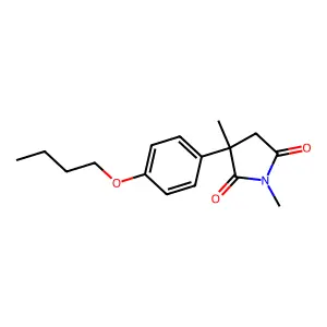 3-(4-Butoxyphenyl)-1,3-dimethylpyrrolidine-2,5-dione structure