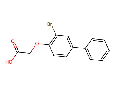 2-[(3-Bromo[1,1'-biphenyl]-4-yl)oxy]acetic acid structure
