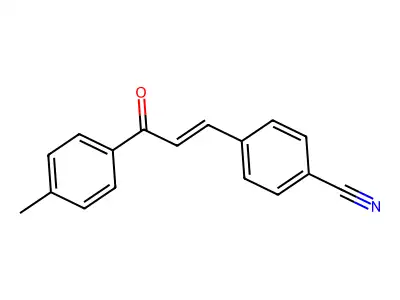 4-[3-(4-Methylphenyl)-3-oxoprop-1-enyl]benzonitrile structure