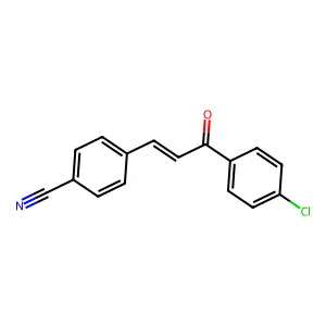 4-[3-(4-Chlorophenyl)-3-oxoprop-1-enyl]benzonitrile structure