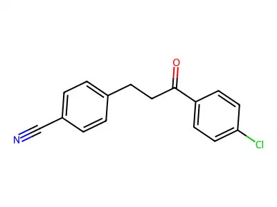 Benzonitrile, 4-[3-(4-chlorophenyl)-3-oxopropyl]- structure