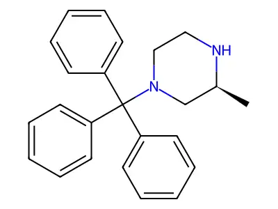 (R)-4-N-Trityl-2-methyl piperazine structure