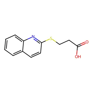 3-Quinolin-2-ylsulfanylpropanoic acid structure