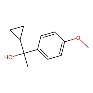 1-Cyclopropyl-1-(4-methoxyphenyl)ethanol structure