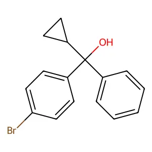 (4-Bromophenyl)-cyclopropyl-phenylmethanol structure
