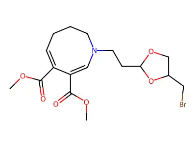 dimethyl (5E,7E)-1-[2-[4-(bromomethyl)-1,3-dioxolan-2-yl]eth structure