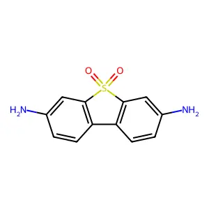3,7-二氨基二苯并噻吩-5,5-二氧化物 structure