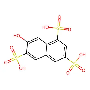 2-萘酚-3,6,8-三磺酸 structure