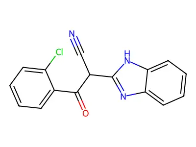2-(2-Benzimidazolyl)-2-(2-chlorobenzoyl)acetonitrile structure
