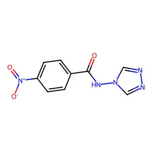 4-nitro-N-(1,2,4-triazol-4-yl)benzamide structure