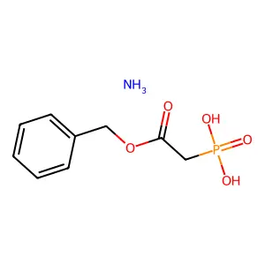 Acetic acid, phosphono-, 1-(phenylmethyl) ester, monoammonium salt structure