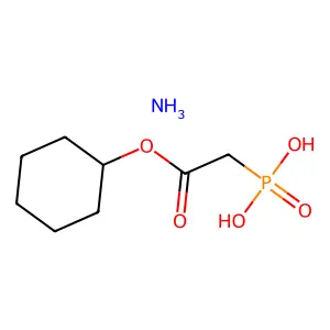 Acetic acid, phosphono-, 1-cyclohexyl ester, monoammonium salt structure