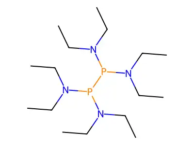 Tetrakis(diethylamino)diphosphane structure