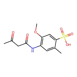 Benzenesulfonic acid, 4-[(1,3-dioxobutyl)amino]-5-methoxy-2-methyl- structure