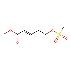 Methyl 5-methylsulfonyloxypent-2-enoate structure