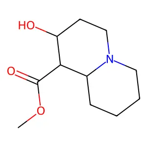 Methyl 2-hydroxyoctahydro-2H-quinolizine-1-carboxylate structure