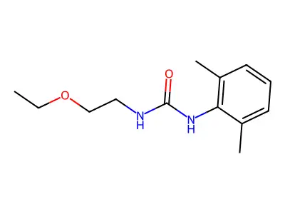 Urea, N-(2,6-dimethylphenyl)-N'-(2-ethoxyethyl)- structure