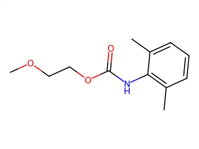 2-methoxyethyl N-(2,6-dimethylphenyl)carbamate structure