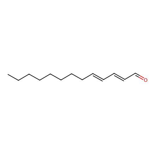 Trideca-2,4-dienal structure