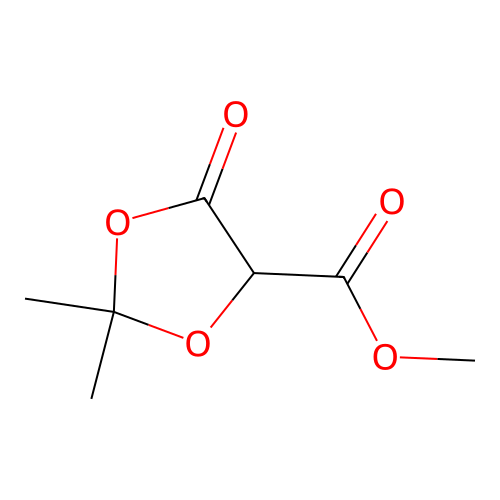 Methyl 2,2-dimethyl-5-oxo-1,3-dioxolane-4-carboxylate structure