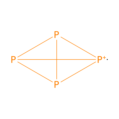 Tetrahedro-tetraphosphorus(1+) structure