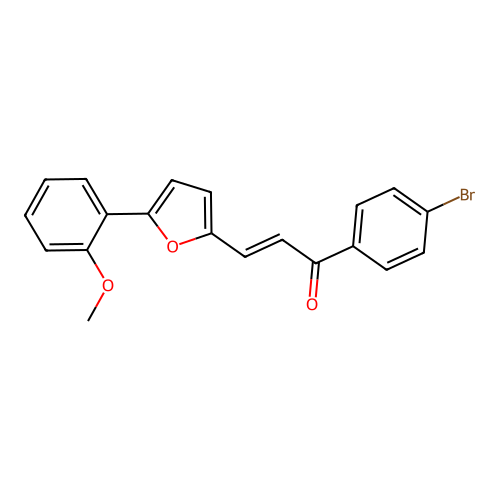 (E)-1-(4-bromophenyl)-3-(5-(2-methoxyphenyl)furan-2-yl)prop-2-en-1-one structure