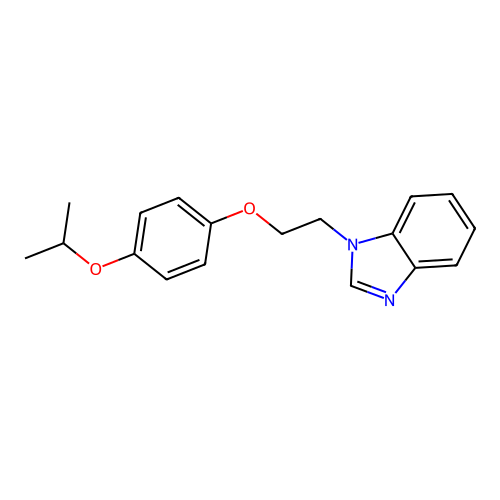 1-[2-(4-Propan-2-yloxyphenoxy)ethyl]benzimidazole structure