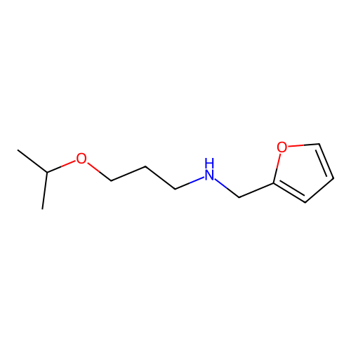 Furan-2-ylmethyl-(3-isopropoxy-propyl)-amine structure