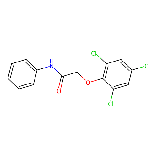 N-Phenyl-2-(2,4,6-trichlorophenoxy)acetamide structure