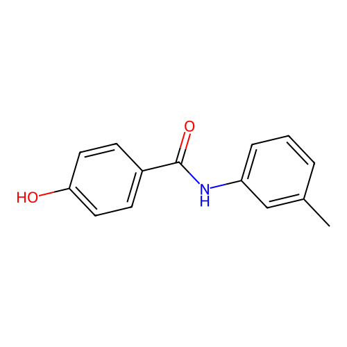 Benzamide, 4-hydroxy-N-(3-methylphenyl)- structure