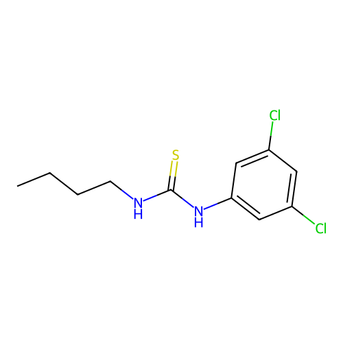 Thiourea, N-butyl-N'-(3,5-dichlorophenyl)- structure