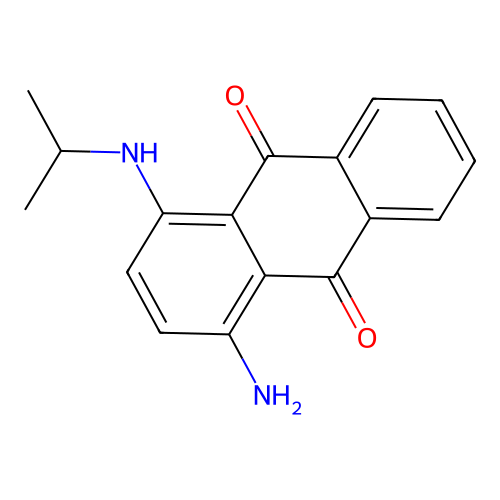 1-Amino-4-((1-methylethyl)amino)anthraquinone structure