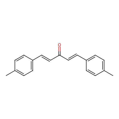 Bis-(4-methylstyryl) ketone structure