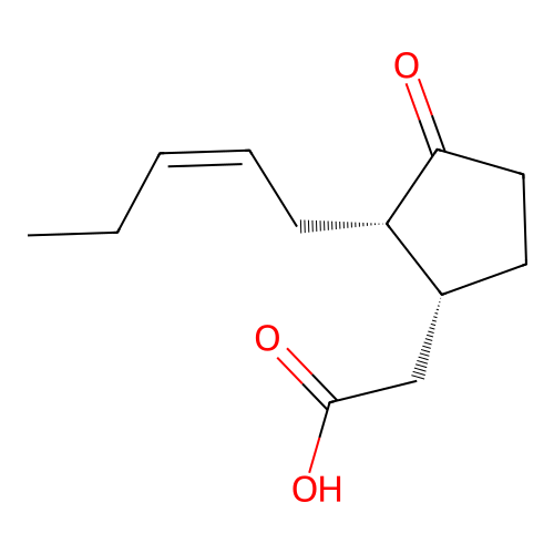 (+)-7-iso-Jasmonic acid structure