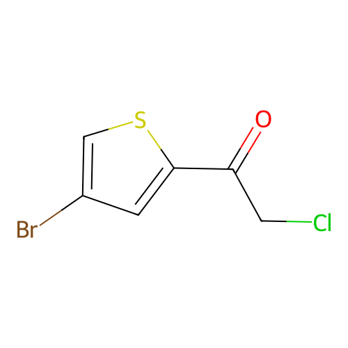 1-(4-Bromo-2-thienyl)-2-chloroethanone structure