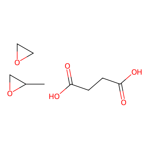 Butanedioic acid;2-methyloxirane;oxirane structure