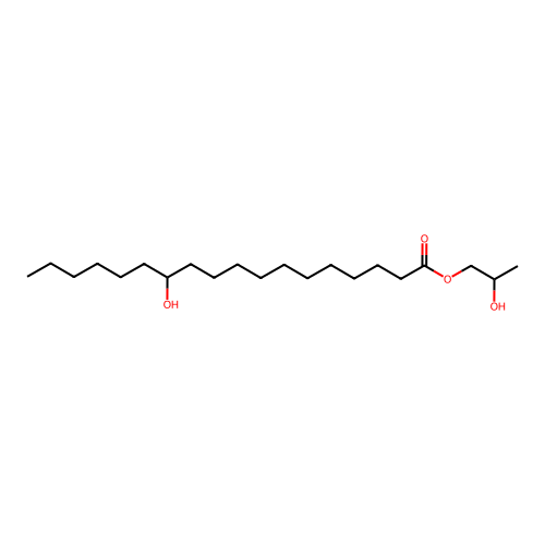 2-Hydroxypropyl 12-hydroxyoctadecanoate structure