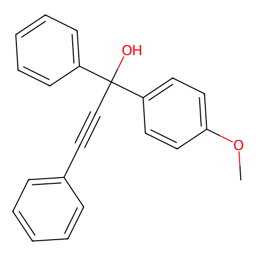 1-(4-Methoxyphenyl)-1,3-diphenylprop-2-yn-1-ol structure