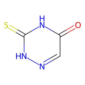 3,4-dihydro-3-thioxo-1,2,4-triazin-5(2H)-one structure