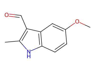 5-Methoxy-2-methyl-1H-indole-3-carbaldehyde structure