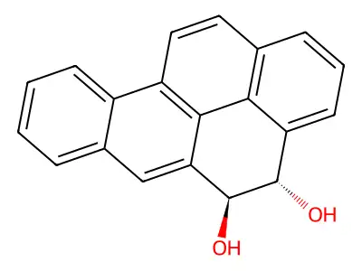 trans-Benzo[a]pyrene-4,5-dihydrodiol structure