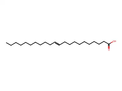 11-二十二碳烯酸 structure