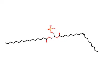 1-Palmitoyl-2-Oleoyl-sn-Glycero-3-Phosphatidic acid structure